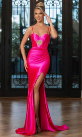 Sleek Cutout Prom Dress